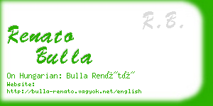 renato bulla business card